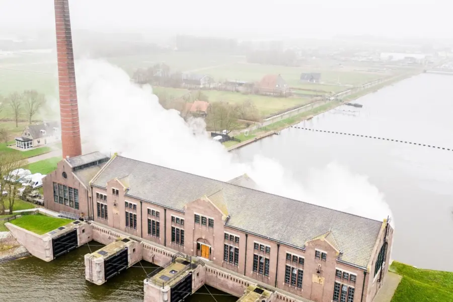 Dronebeeld Woudagemaal Lydia Annema