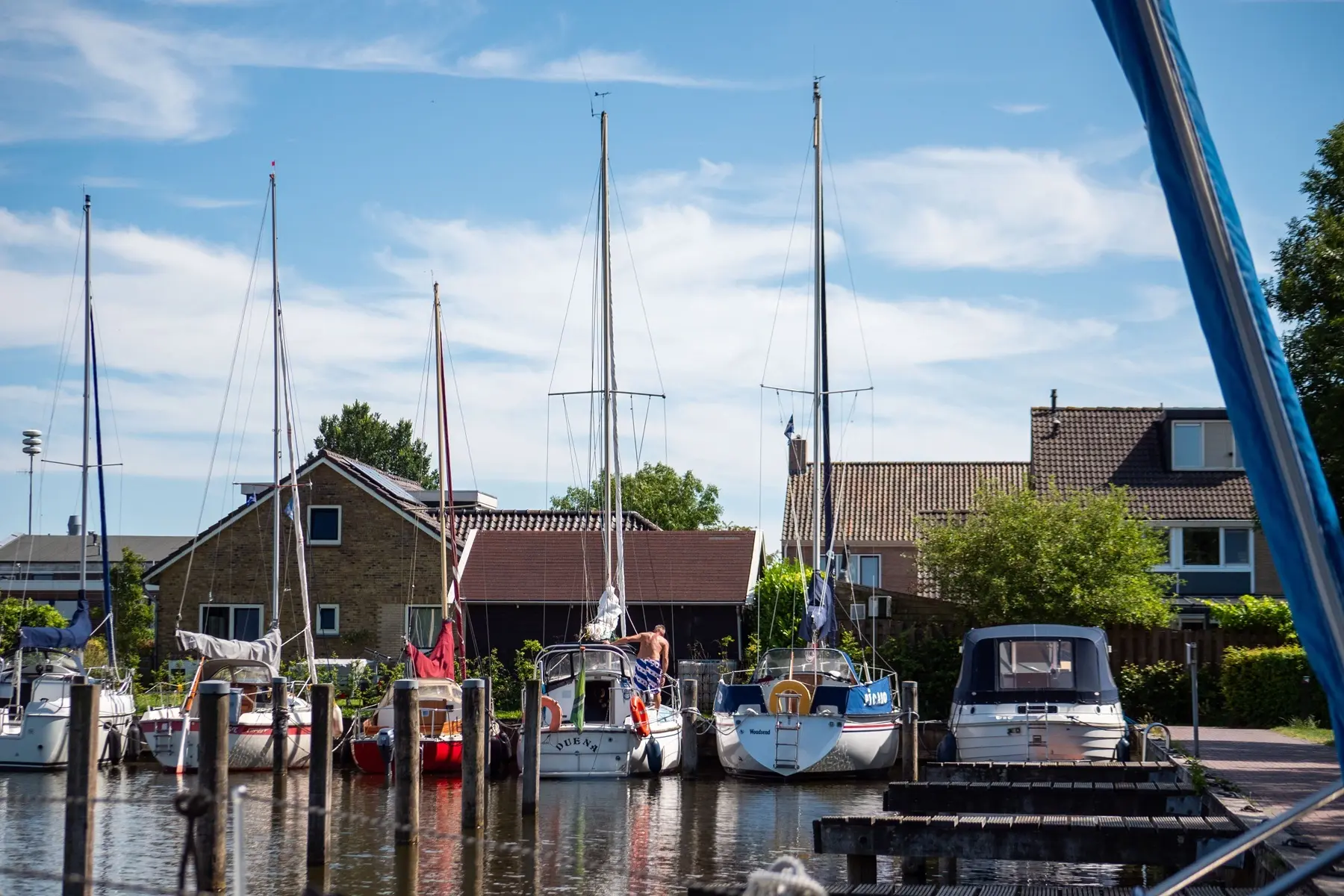 Jachthaven de Rakken langs Woudsend